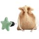 Green Star Crackle Ceramic Wine Bottle Stopper